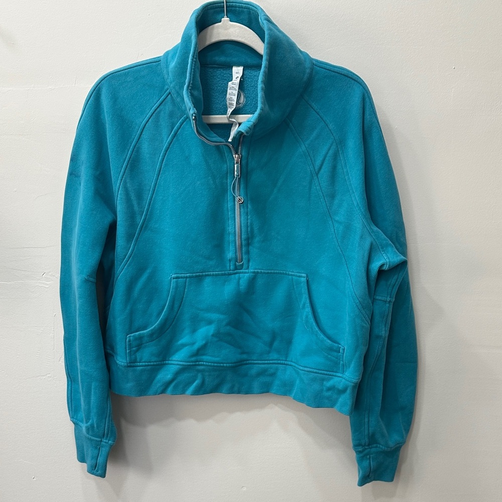 lululemon athletica Teal Half-Zip Sweatshirt. Vintage